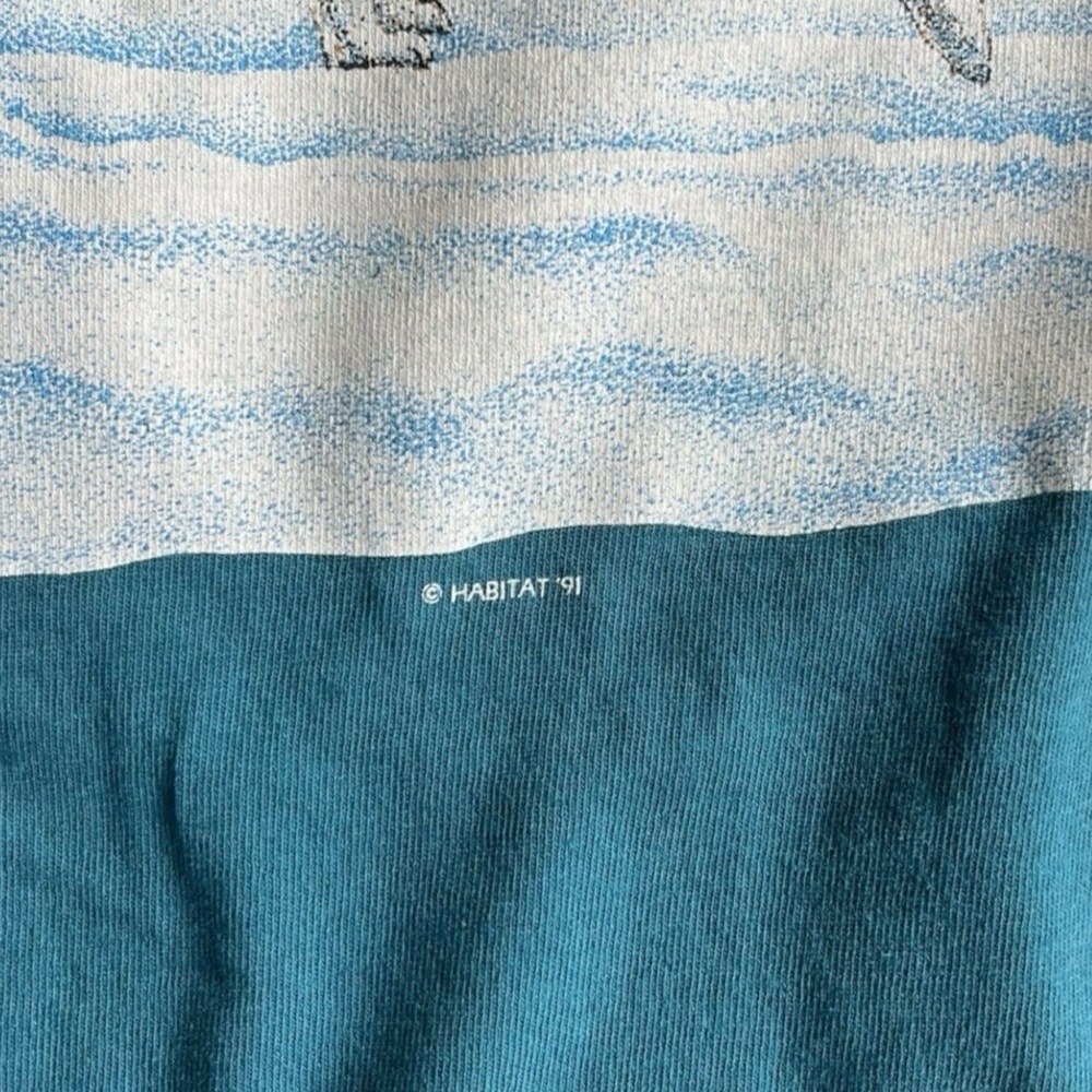Vintage 90s T-Shirt Men’s L AOP Wrap Around Nature Wolves Single Stitch - Picture 4 of 8